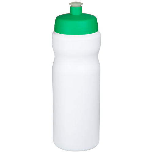 Bouteille de sport à personnaliser 650ml Baseline® Blanc / Vert
